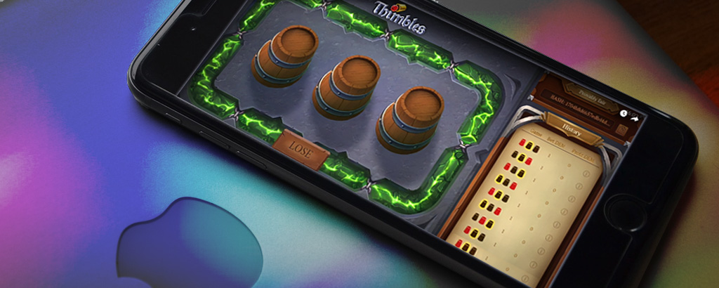 Thimbles d'Evoplay, un nouveau jeu de casino en ligne